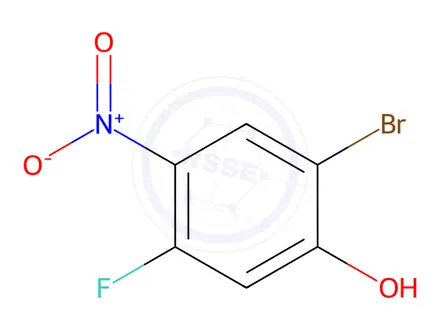 Chemical structure of 2-bromo-5-fluoro-4-nitrophenol