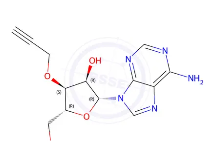 Chemical structure of 3'-O-Propargyladenosine