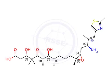 Chemical structure of (3S,6R,7S,8S,12R,13S,15S)-15-amino-12,13-epoxy-4,4,6,8,12,16-hexamethyl-3,7-dihydroxy-17-(2-methyl-4-thiazolyl)-5-oxo-16(+/-)-heptadecenoic acid