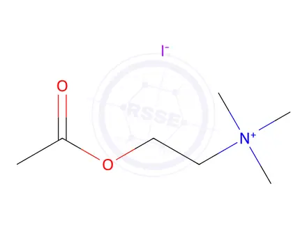 Chemical structure of Acetylcholine Iodide