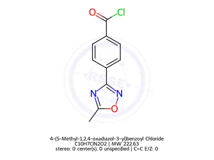 Chemical structure of 4-(5-Methyl-1,2,4-oxadiazol-3-yl)benzoyl Chloride