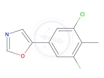 Chemical structure of 5-(3,5-Dichloro-4-methylphenyl)oxazole