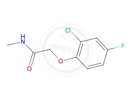Chemical structure of 2-(2-Chloro-4-fluorophenoxy)-N-methylacetamide