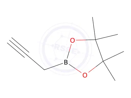 Chemical structure of 4,4,5,5-Tetramethyl-2-(prop-2-yn-1-yl)-1,3,2-dioxaborolane
