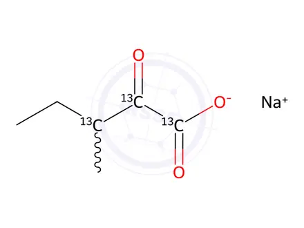 Chemical structure of 3-Methyl-2-oxovaleric Acid Sodium Salt