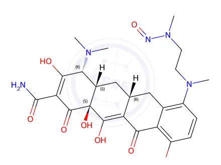 Chemical structure of N-Notroso Minocycline impurity 78