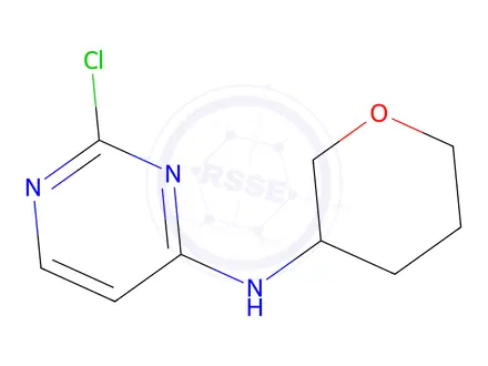 Chemical structure of 2-chloro-N-(oxan-3-yl)pyrimidin-4-amine
