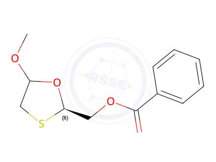 Chemical structure of (2R)-5-Methoxy-1,3-oxathiolane-2-methanol 2-Benzoate