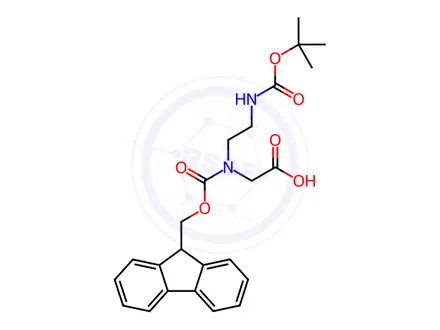 Chemical structure of Fmoc-N-(2-Boc-aminoethyl)-Gly-OH