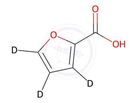Chemical structure of 2-Furoic Acid-d3