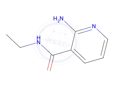 Chemical structure of 2-Amino-N-ethylnicotinamide