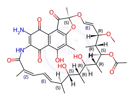 Chemical structure of 3-Aminorifamycin S (Technical Grade)