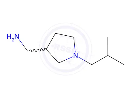 Chemical structure of [1-(2-methylpropyl)pyrrolidin-3-yl]methanamine