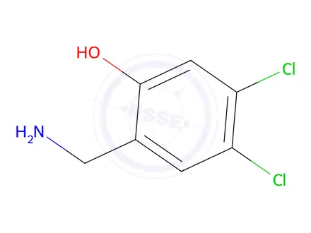 Chemical structure of 2-(Aminomethyl)-4,5-dichlorophenol
