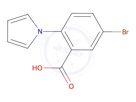 Chemical structure of 5-Bromo-2-(1H-pyrrol-1-yl)benzoic acid