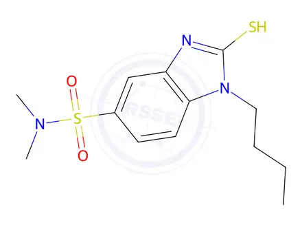 Chemical structure of 1-Butyl-n,n-dimethyl-2-sulfanyl-1h-1,3-benzodiazole-5-sulfonamide