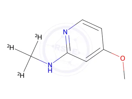 Chemical structure of 4-methoxy-N-(methyl-d3)pyridin-2-amine