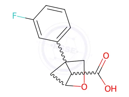 Chemical structure of 4-(3-FLUOROPHENYL)-2-OXABICYCLO[2.1.1]HEXANE-5-CARBOXYLIC ACID