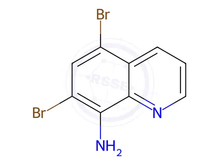 Chemical structure of 5,7-Dibromoquinolin-8-amine
