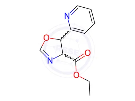 Chemical structure of Ethyl 5-(pyridin-2-yl)-4,5-dihydrooxazole-4-carboxylate