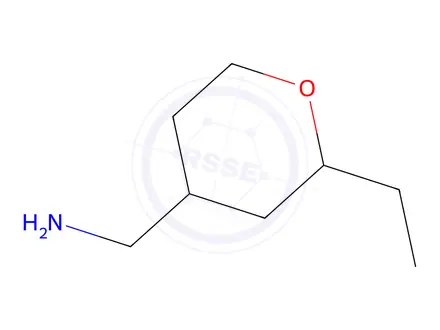 Chemical structure of (2-Ethyltetrahydro-2h-pyran-4-yl)methanamine