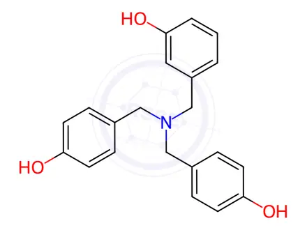 Chemical structure of α,α',α''-Nitrilotri-p-cresol