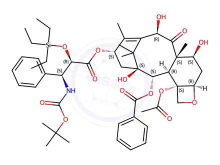 Chemical structure of 2'-Triethylsilyldocetaxel