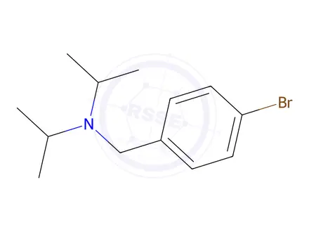 Chemical structure of [(4-Bromophenyl)methyl]bis(propan-2-yl))amine