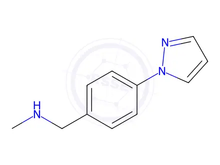 Chemical structure of N-METHYL-1-[4-(1H-PYRAZOL-1-YL)PHENYL]METHANAMINE DIHYDROCHLORIDE
