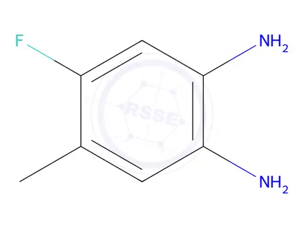 Chemical structure of 4-Fluoro-5-methylbenzene-1,2-diamine