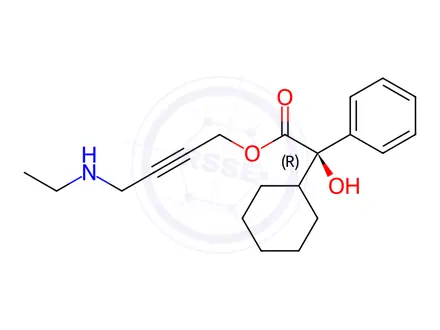 Chemical structure of (R)-DESETHYL OXYBUTYNIN HCL