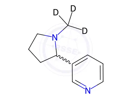 Chemical structure of (±)-Nicotine-d3