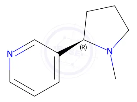 Chemical structure of R-(+)-Nicotine