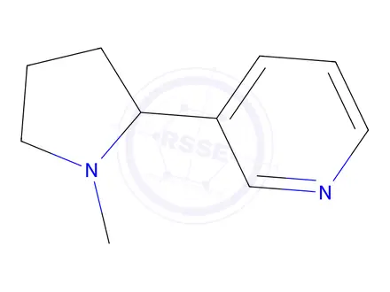 Chemical structure of Nicotine