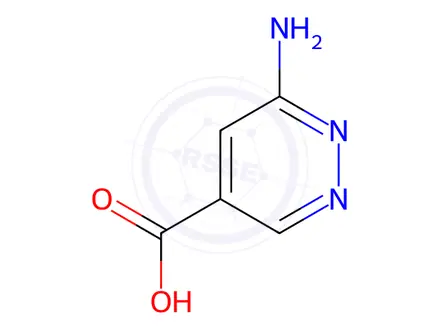 Chemical structure of 6-Amino-4-pyridazinecarboxylic Acid