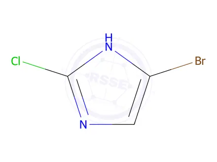 Chemical structure of 5-Bromo-2-chloro-1H-imidazole