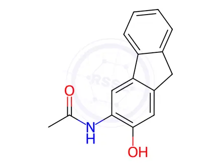 Chemical structure of N-(2-Hydroxy-9H-fluoren-3-yl)acetamide
