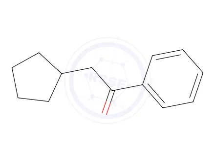 Chemical structure of 2-cyclopentyl-1-phenylethan-1-one