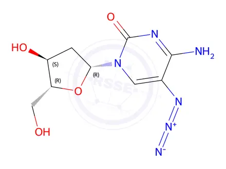 Chemical structure of 5-Azidouridine