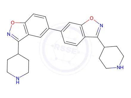 Chemical structure of 3,3'-di(piperidin-4-yl)-5,6'-bibenzo[d]isoxazole