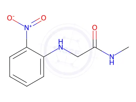 Chemical structure of N-methyl-2-[(2-nitrophenyl)amino]acetamide