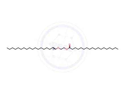Chemical structure of Stearic acid 2-[(E)-1-octadecenyloxy]ethyl ester