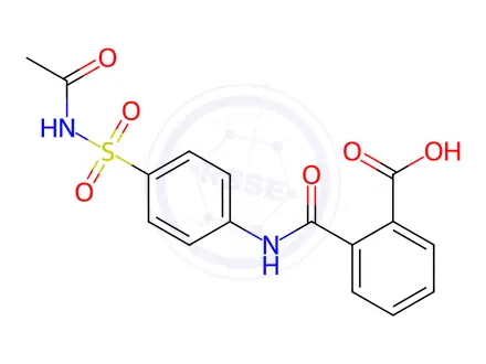 Chemical structure of Phthalylsulfacetamide