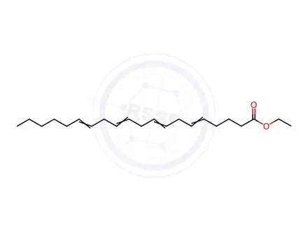 Chemical structure of Ethyl (5E,8E,11E,14E)-icosa-5,8,11,14-tetraenoate