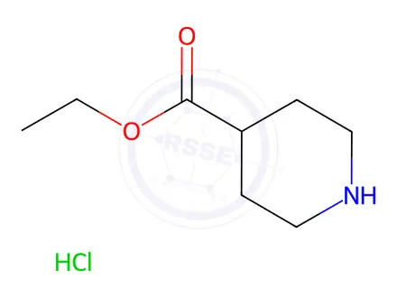 Chemical structure of Ethyl piperidine-4-carboxylate, HCl