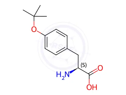 Chemical structure of O-tert-Butyl-L-tyrosine
