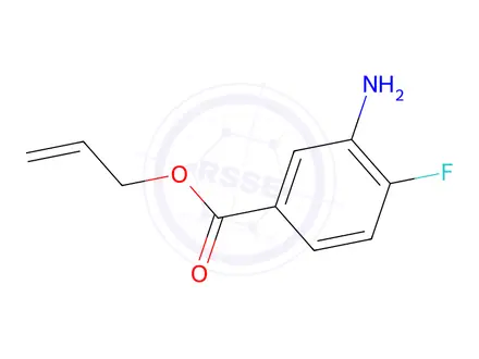 Chemical structure of Benzoic acid, 3-amino-4-fluoro-, 2-propenyl ester (9CI)