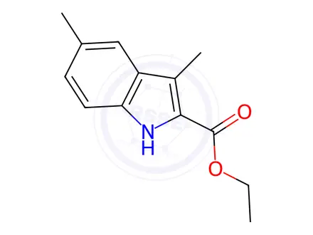 Chemical structure of Ethyl 3,5-dimethyl-1H-indole-2-carboxylate