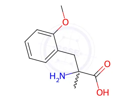 Chemical structure of Phenylalanine, 2-methoxy-α-methyl-