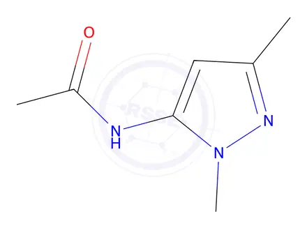 Chemical structure of N-(2,5-Dimethylpyrazol-3-yl)acetamide